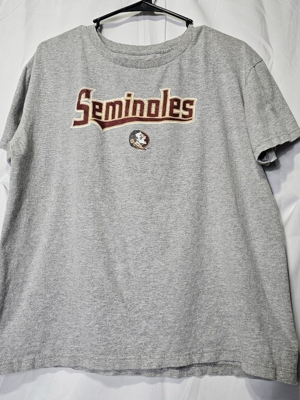 Florida State Seminoles Gray Graphic Crewneck T-Shirt